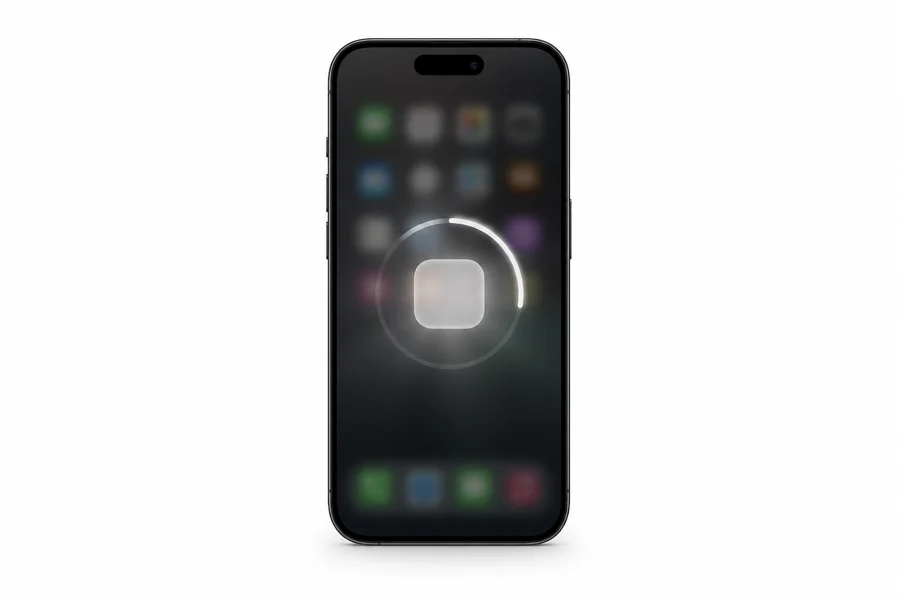 iPhone and home screen install concept