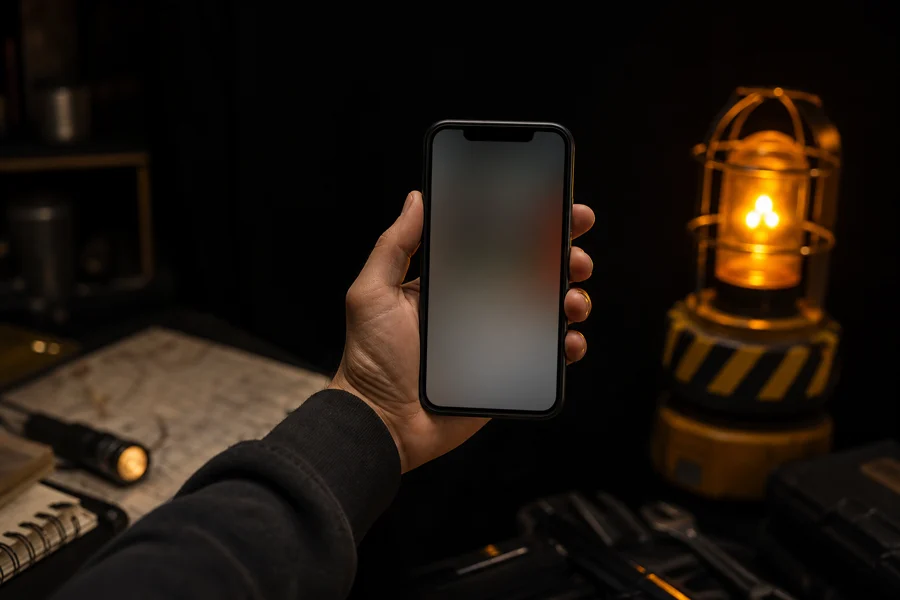Troubleshooting a phone in low light