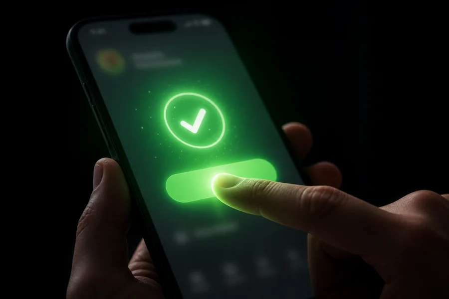 Claiming a bonus on a smartphone